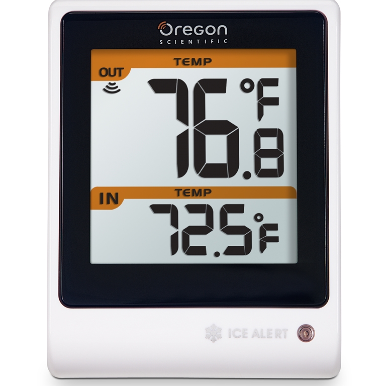 Oregon Scientific RMR262-BK Alize Wireless Indoor/Outdoor Thermometer -  Black