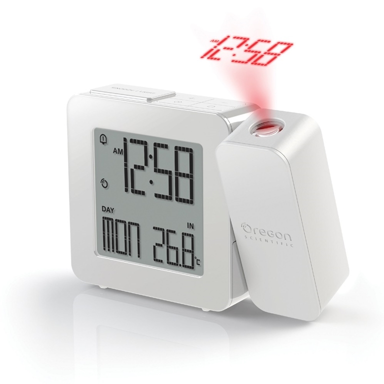 Meetbaar ervaring Prooi Oregon Scientific Store - Oregon Scientific RM338PA-W PROJI Projection  Clock with Dual Alarm - White