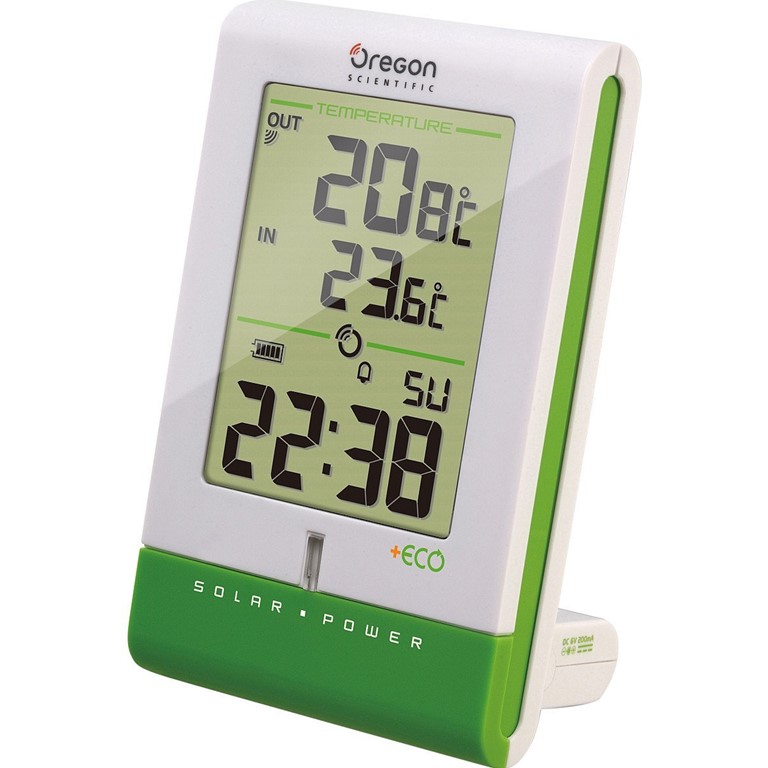Oregon Store Scientific Clock Solar Temperature Scientific RMR331ESA Oregon with Eco |