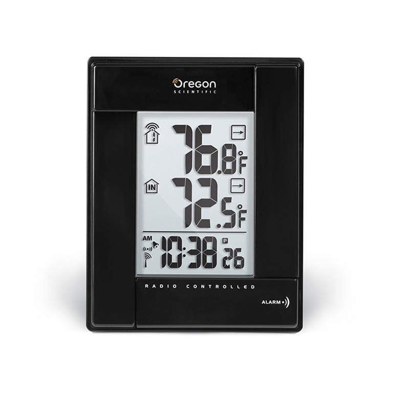 Oregon Scientific Indoor/Outdoor Thermometer Clock with Wired