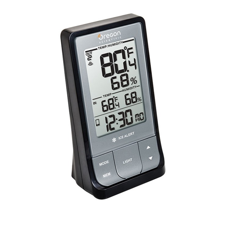 Oregon Scientific RAR681 Wireless In/Outdoor Thermometer W/Dig Clock NO  SENSOR