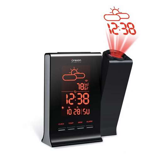 Station météo Oregon Scientific RC Alarm clock with temperature white